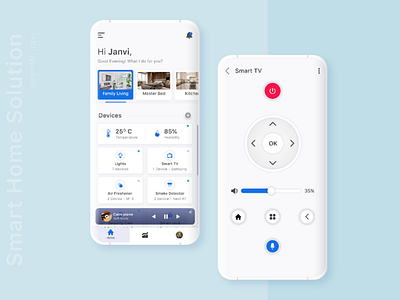 Smart Home Solution App UI adobexd mobile app ui prototype smart application smart devices smart home smartphone ui ui usability testing user experience user interface userflow ux
