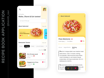 Recipe Book Application UI