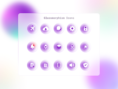 Glassmorphism Iconography