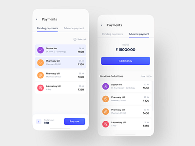 In-Patient payment app UI. V0.1 design figma ui user experience ux