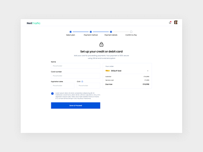 Payment screen for a web app - UI adobexd android design figma illustration logo ui user experience user interface ux webapp