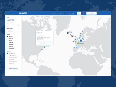 Eimskip Live Map