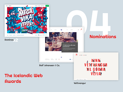 4 nominations - The Icelandic Web Awards