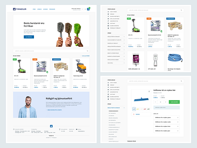 Tandur clean clean ui ecommerce minimal navigation product page products shop