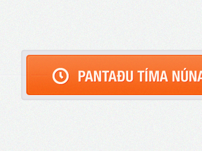 Orange button bevel button helvetica icon minimal orange