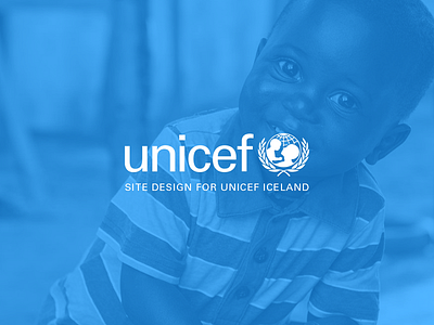 Unicef Iceland aid blue children clean human rights minimal simple unicef