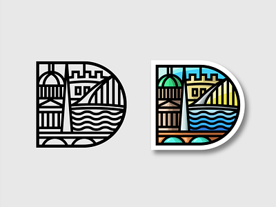 DUBLIN City art brand branding design designer illustration logo logodesign logos vector