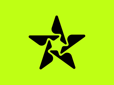 Stary branding clothing design dj logo fitness logo green gym icon design identity illustration logo logodesign logomark logos neon star logo symbol typography vector wordmark