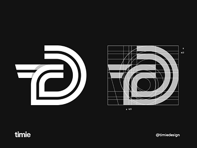 T + D Monogram branding brandmark designer icon identity logo logomark mark monogram process