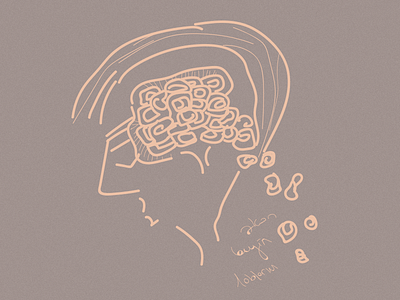 Thinking "thing" brain draw firstshot handdrawing illustration oneshot think thinking