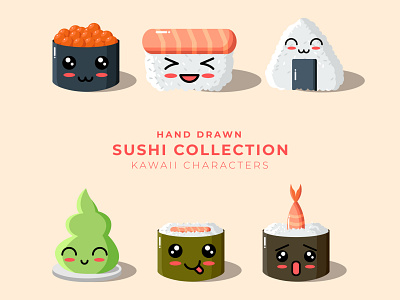 Sushi Collection Kawaii Character