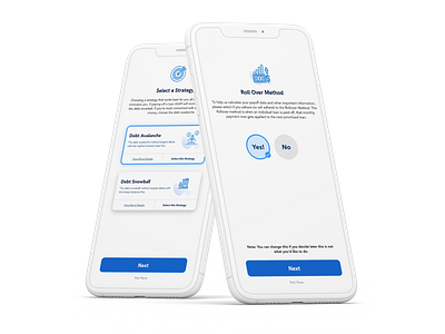 Financial Strategies Mobile App budget debt debt avalanche design finance ios mobile money money app ui