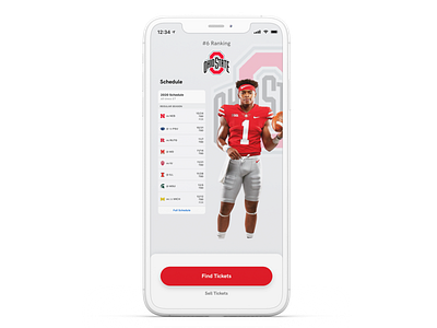 Football Ticket App buckeyes buy college college football college sports football football app mobile ohio state selling sports ticket ticket app ticket booking ui