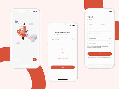 Signup & Login app challenge daillyui design login mobile portfolio product signup ui uidesign uiux