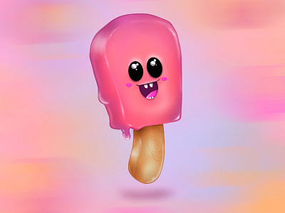 Summer essentials 🍦 2d 2d character 3d art cartoon character character character design characters color creative cute digital digital art drawing icecream illustration ipad mascot popsicle