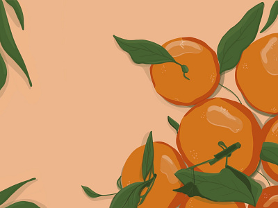 The Tangerine 2d 2d art art artist artwork colorful digital digital art drawing flat flat illustration food illustration fruits illustration ipad orange oranges procreate tangerine