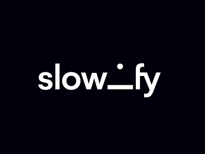 Slowify Logo 2d animation app branding flat logo logo animation logodesign minimal mobile motion typography vector