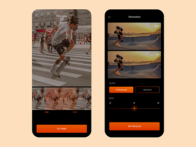 Slowify app ai animation app application artificial intelligence dark design illustration interface machine learning minimal mobile mobile ui motion product design simple ui user interface ux video