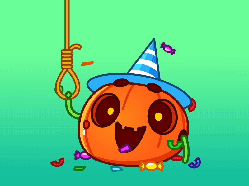 Happy Halloween art cartoon fall gif halloween holiday illustration pumpkin spooky stickers vector
