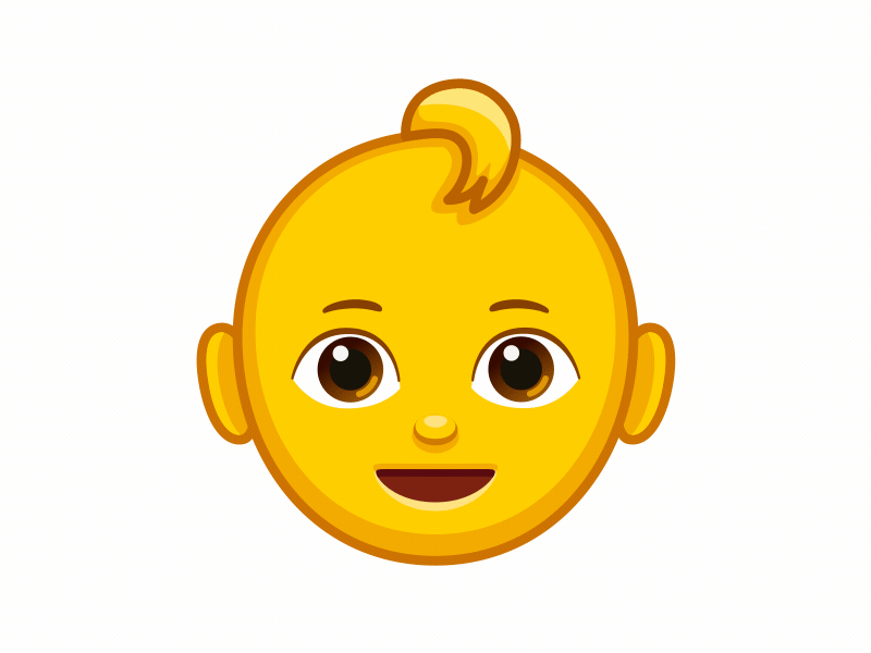 Baby emoji 2d animation baby cartoon cry design emoji gif graphic design illustration kid stickers telegram vector