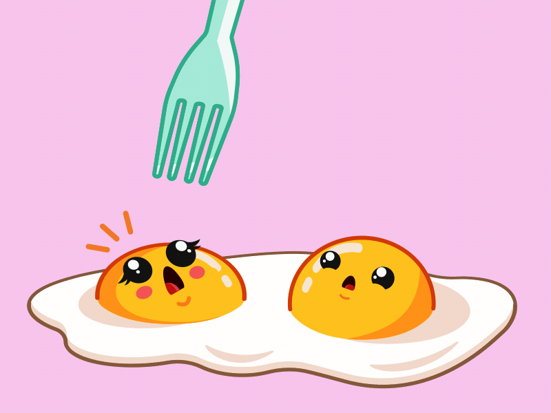 Scrambled eggs nightmare by Alexander Dolnikov on Dribbble