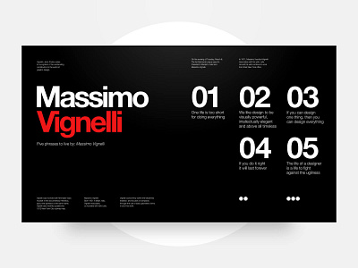 Master Study: Massimo Vignelli