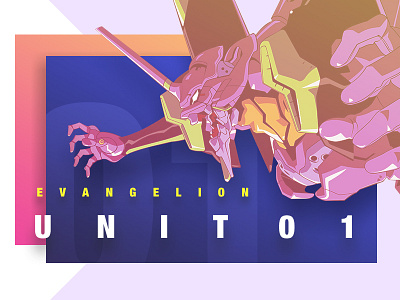 Evangelion, Unit 01 UI 01 anime evangelion genesis mgurney88 neon unit