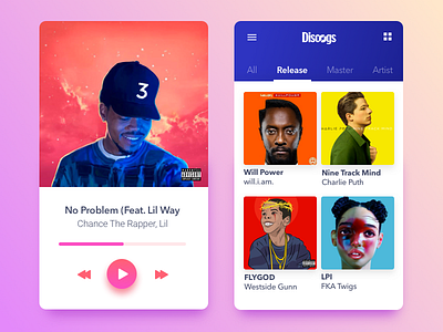 Music Player UI Rebound