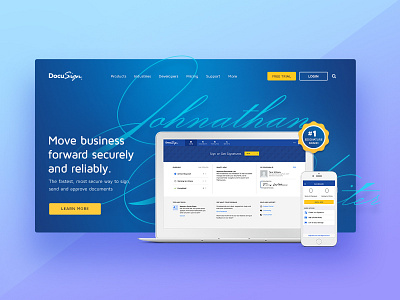 DocuSign Homepage Exploration