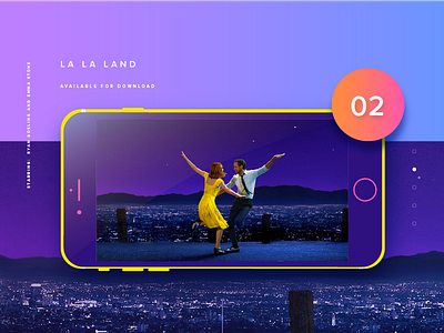 Video Slider UI: La La Land designz gurney la land purple ui video