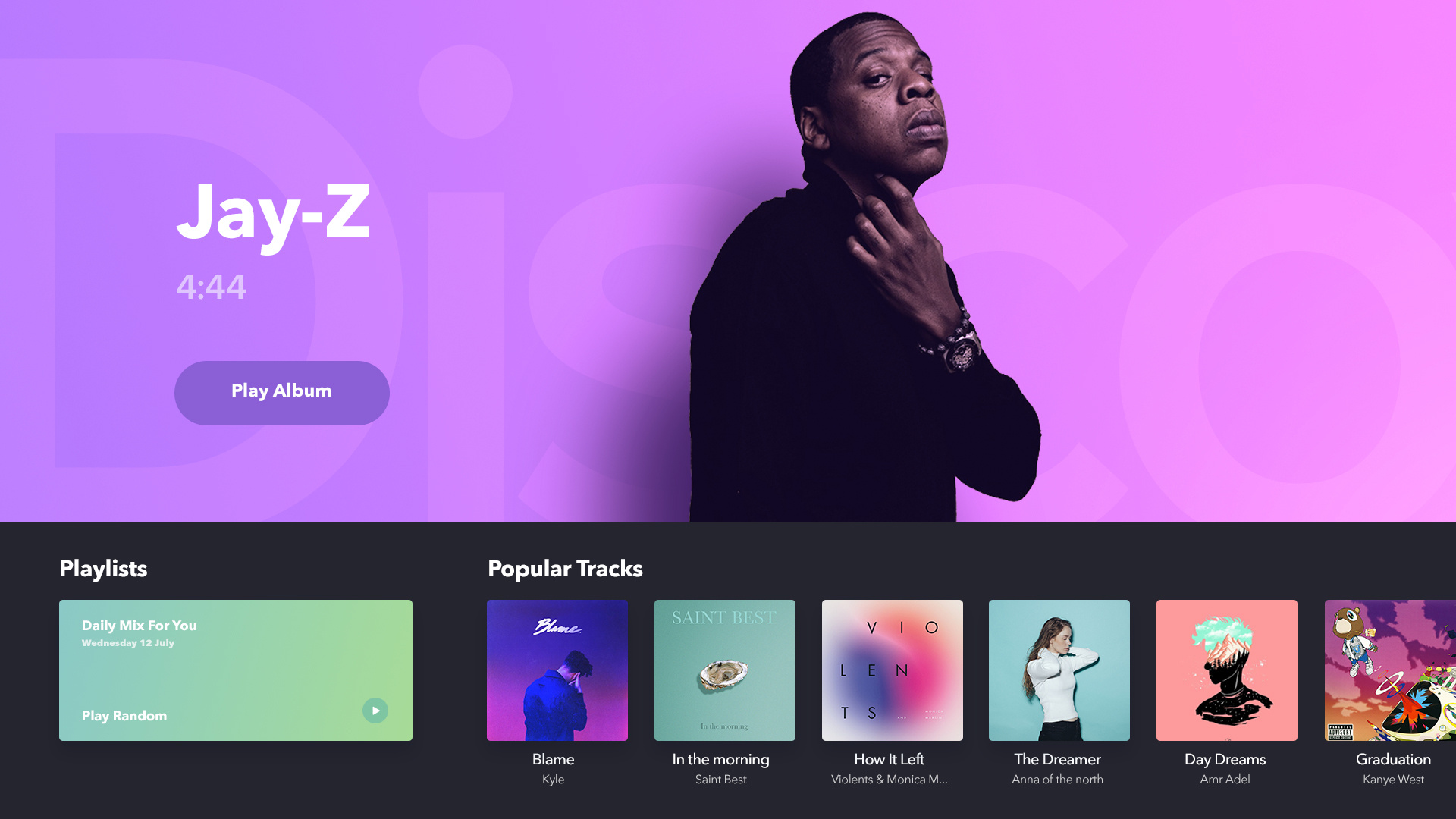 Dribbble personal_musicui.jpg by Michael Gurney