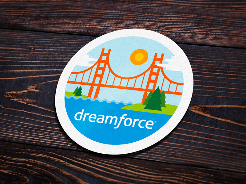 Docusign 'Dreamforce 17' Attendee Badge 2 docusign 17 dreamforce