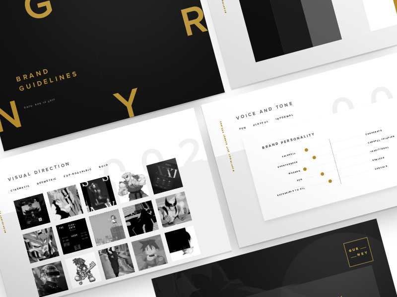 Gurney Designz Brand Guidelines black gold pdf guidelines grny designs gurney