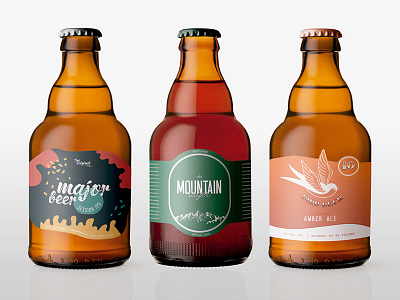 Premium Beer Mockups alcohol beer beer bottle beverage drink label label mockup mockup