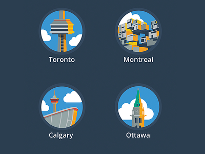 Flat Canadian Cities
