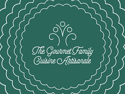 The Gourmet Family Branding flat food health line natural organic selfie
