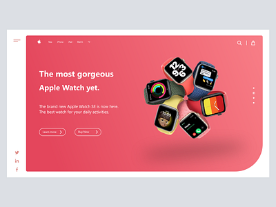 Apple Watch SE store design adobexd apple watch design graphic design illustration illustrator ui webdesign website design