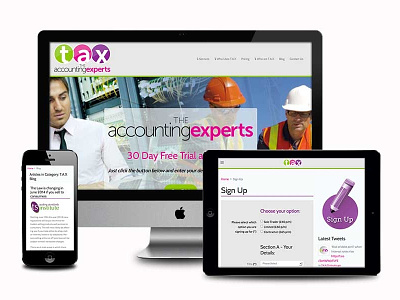 A preview of our online Portfolio responsive website web design