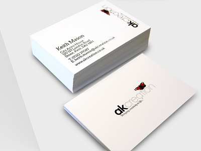 akcreation Business Cards business cards company branding typography