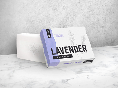 Lavender Soap // Weekly Warmup design graphic design illustration illustrator layout package package design packaging packaging design typography