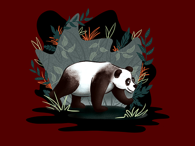 Panda Exploration digital illustration digital painting digitalart drawing illustration illustration art illustrator procreate sketching