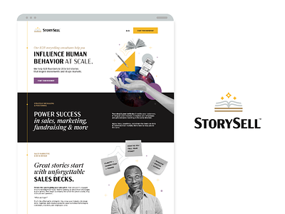 StorySell Website Design branding design front end design graphic design ui web design