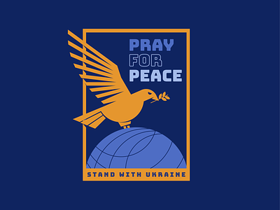 Pray For Peace In Ukraine design graphic design illustration typography