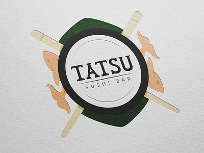 Sushi Bar Logo branding design graphic design illustration logo logo design typography