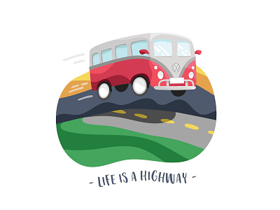 VW Bus Illustration