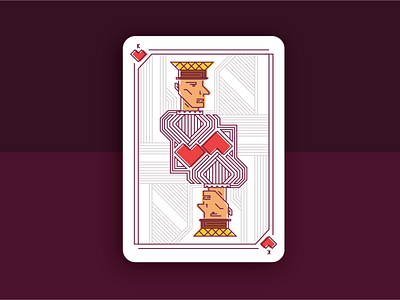 King of Hearts - Playing Card Design