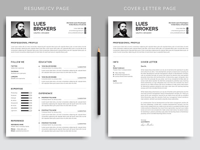 Lues Clean Resume/CV Template clean resume creative resume job seekers