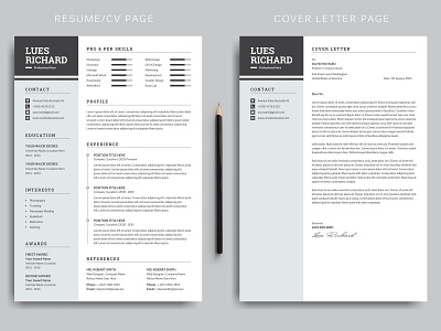 Simple & Clean Resume/CV Template clean resume creative resume job seekers