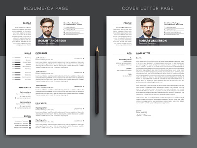 Simple & Clean Job Resume/CV Template clean resume creative resume job seekers