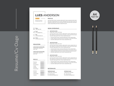 Clean & Elegant Job Resume/CV Template clean resume creative resume job seekers